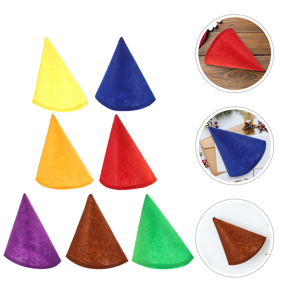 Party Hat Cone - 14 Adet Renkli Keçe Koni Parti