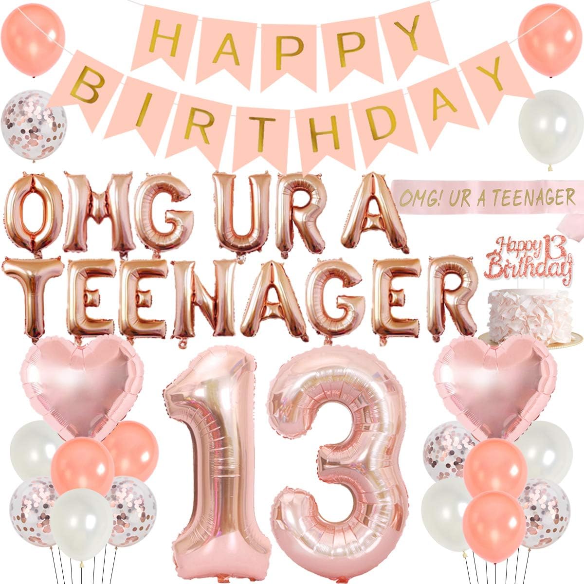 Party Banner Gold - Gül Altın Omg Ur A Genç