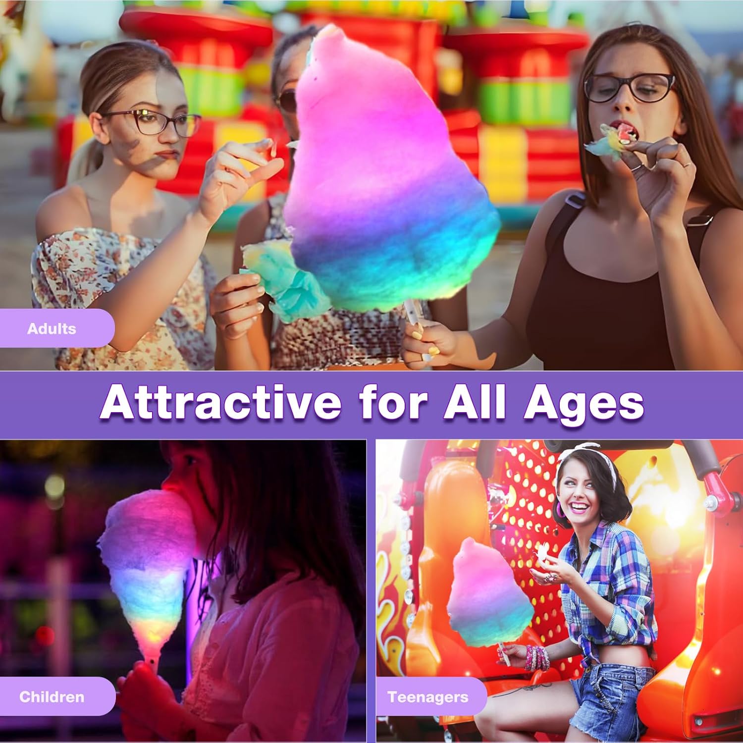 20 adet Renkli Yanıp Sönen LED - Cotton Candy Cone incelemesi ve fiyatı