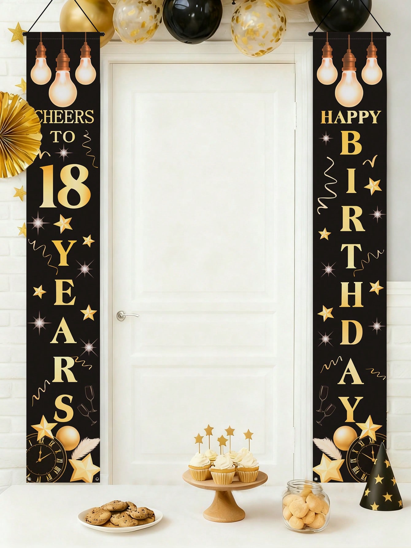 1 Çift 18. Doğum Günü Kutlama  - Party Banner Gold incelemesi ve fiyatı
