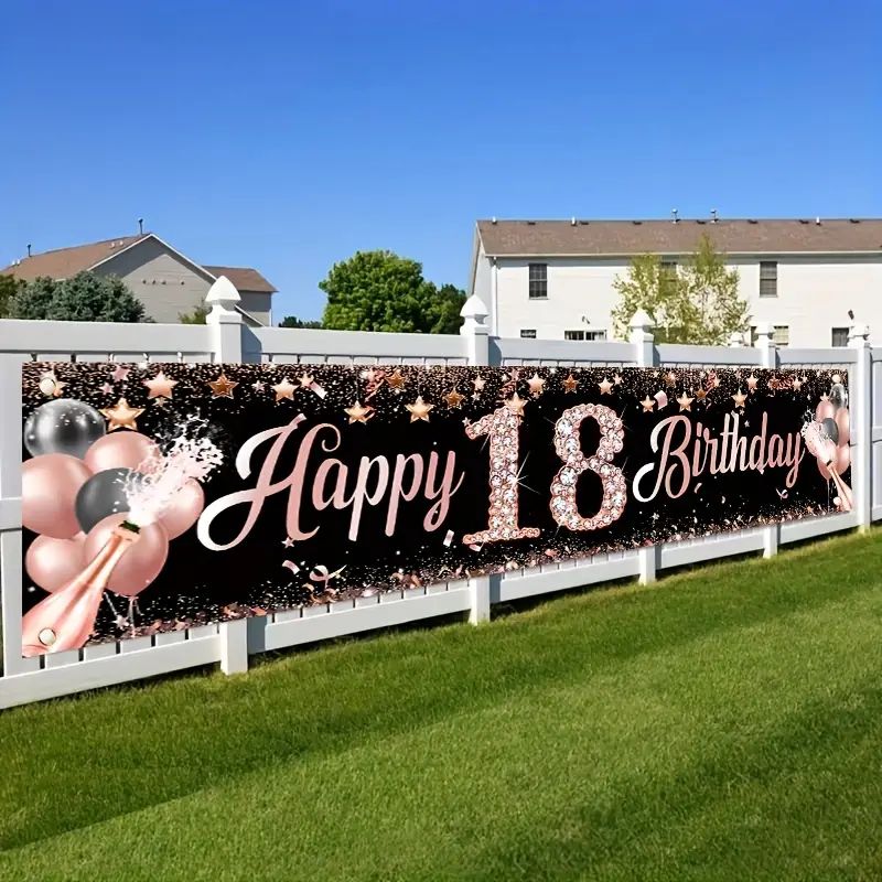 18. Doğum Günü Afişi, Gül Altı - Party Banner Gold incelemesi ve fiyatı
