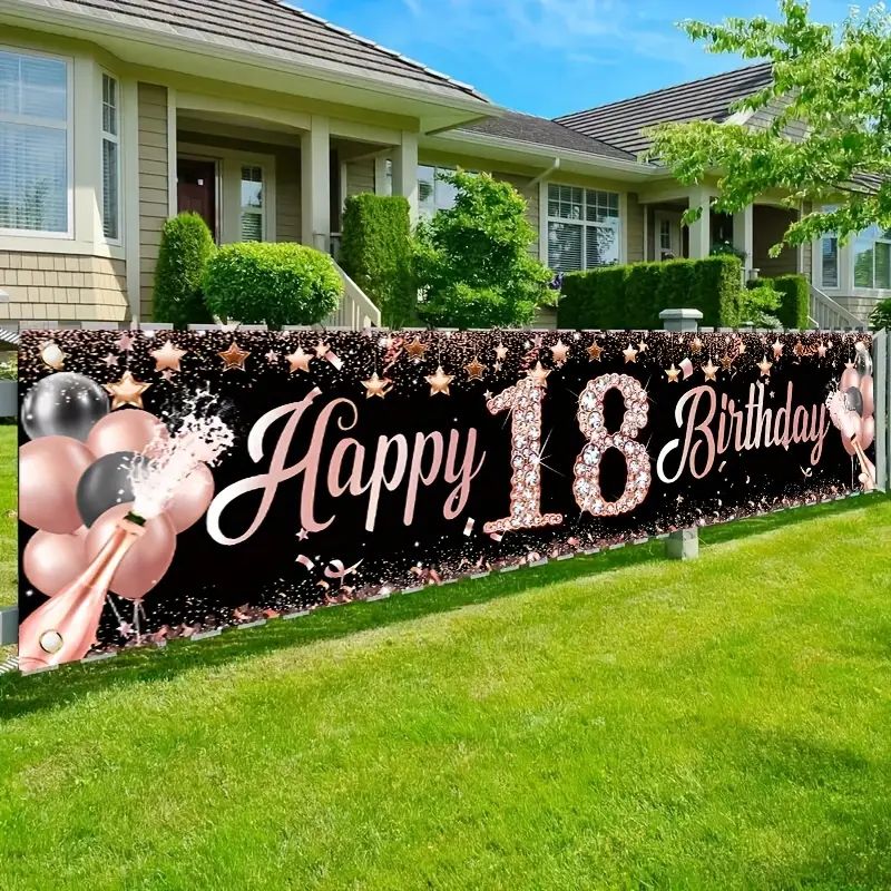 18. Doğum Günü Afişi, Gül Altı - Party Banner Gold incelemesi ve fiyatı