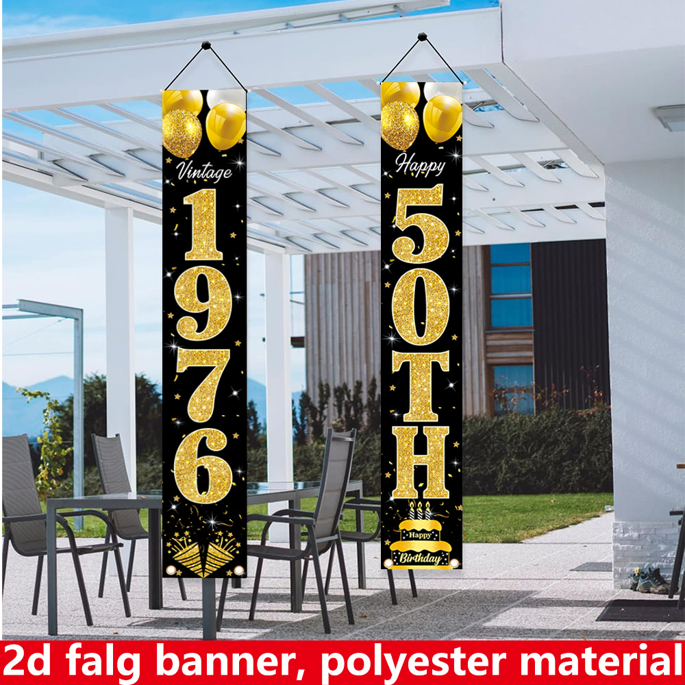 2D Düz Afiş, 2 Parçalı Doğum G - Party Banner Gold incelemesi ve fiyatı