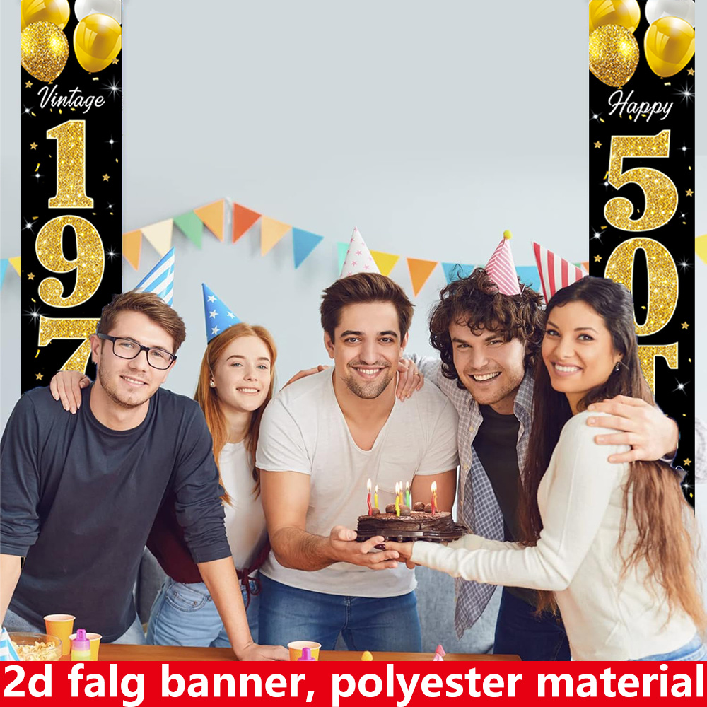 2D Düz Afiş, 2 Parçalı Doğum G - Party Banner Gold incelemesi ve fiyatı