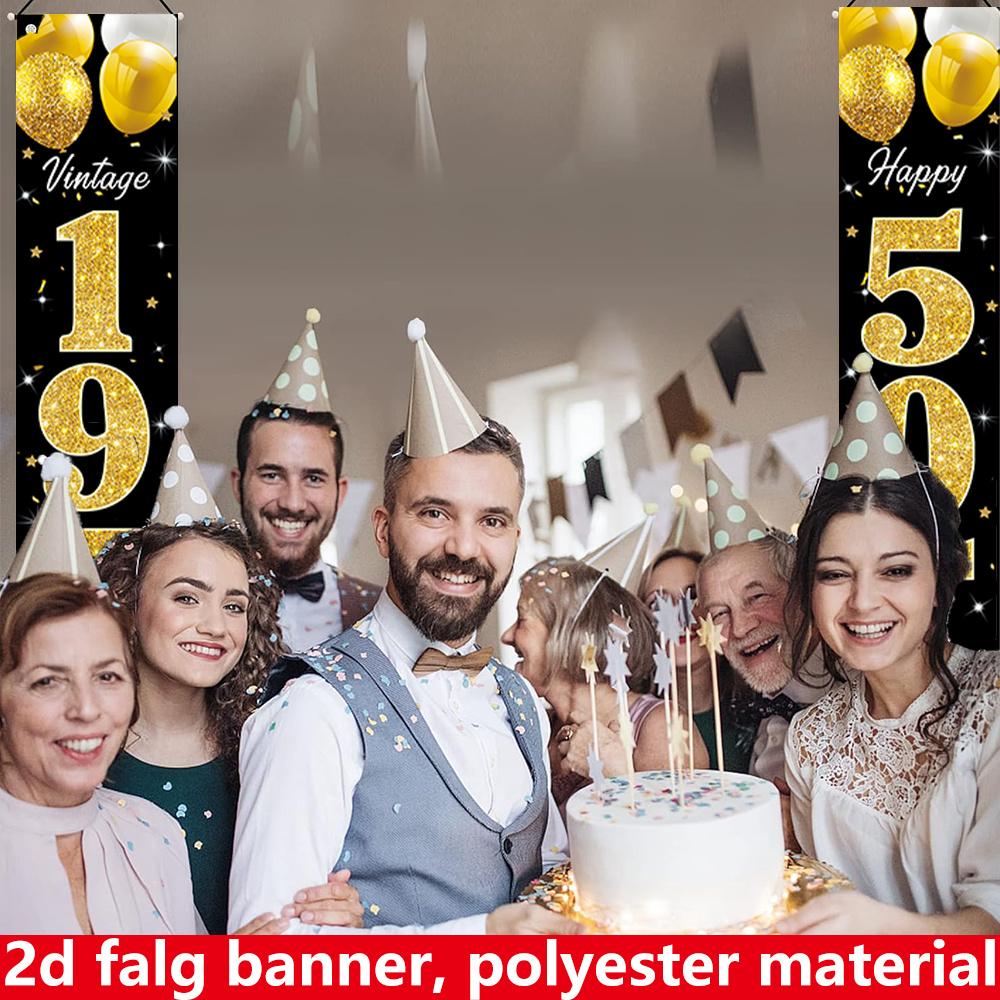 2D Düz Afiş, 2 Parçalı Doğum G - Party Banner Gold incelemesi ve fiyatı