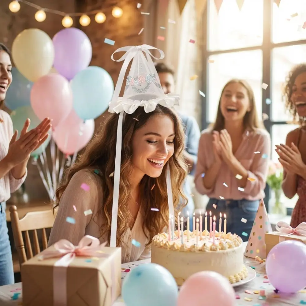 Sevimli Stil Nakış Örgü Doğum  - Party Hat Cone incelemesi ve fiyatı
